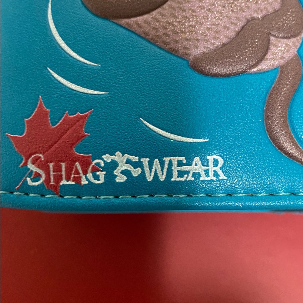 Shag Wear Cute Otter Blue Wallet, minimal wear - Picture 2 of 8